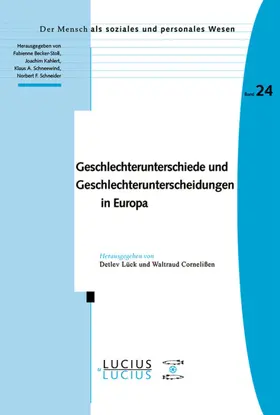 Cornelißen / Lück |  Geschlechterunterschiede und Geschlechterunterscheidungen in Europa | Buch |  Sack Fachmedien