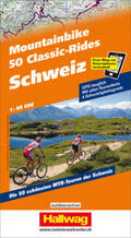 Steiner / Hallwag Kümmerly+Frey AG |  Hallwag Outdoor Map Schweiz, 50 Mountainbike Classic-Rides | Buch |  Sack Fachmedien