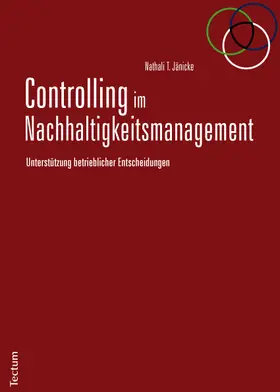 Jänicke |  Controlling im Nachhaltigkeitsmanagement | Buch |  Sack Fachmedien