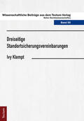 Klempt |  Dreiseitige Standortsicherungsvereinbarungen | Buch |  Sack Fachmedien