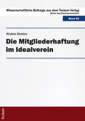 Discher |  Discher, K: Mitgliederhaftung im Idealverein | Buch |  Sack Fachmedien