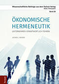 Weimer |  Weimer, J: Ökonomische Hermeneutik | Buch |  Sack Fachmedien