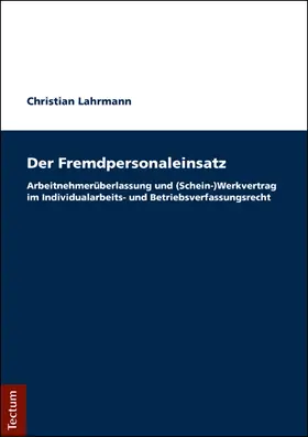 Lahrmann |  Der Fremdpersonaleinsatz | Buch |  Sack Fachmedien