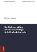 Bühner |  Bühner, S: Rückabwicklung unionsrechtswidriger Beihilfen im | Buch |  Sack Fachmedien