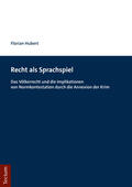 Hubert |  Recht als Sprachspiel | Buch |  Sack Fachmedien