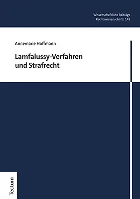 Hoffmann |  Lamfalussy-Verfahren und Strafrecht | Buch |  Sack Fachmedien