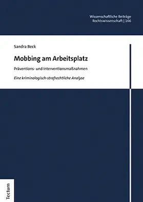 Beck |  Mobbing am Arbeitsplatz | Buch |  Sack Fachmedien