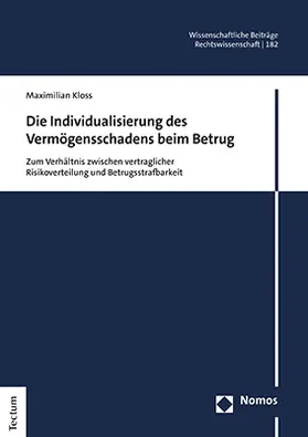 Kloss |  Kloss, M: Individualisierung des Vermögensschadens beim Betr | Buch |  Sack Fachmedien