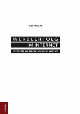 Kriesche | Werbeerfolg im Internet | E-Book | www.sack.de