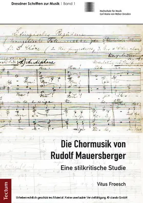 Froesch |  Die Chormusik von Rudolf Mauersberger | eBook | Sack Fachmedien