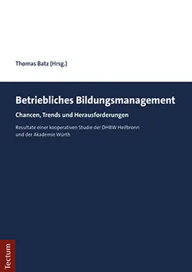 Batz |  Betriebliches Bildungsmanagement | eBook | Sack Fachmedien