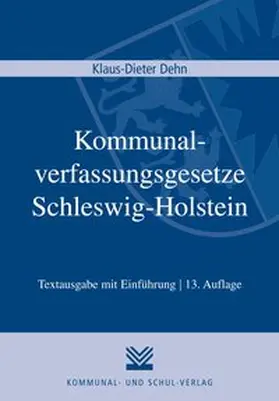  Kommunalverfassungsgesetze Schleswig-Holstein | Buch |  Sack Fachmedien