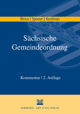 Binus / Sponer / Koolman | Sächsische Gemeindeordnung | Buch | 978-3-8293-1343-8 | sack.de
