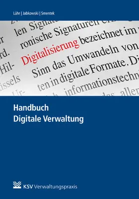 Lühr / Jabkowski / Smentek |  Handbuch Digitale Verwaltung | eBook | Sack Fachmedien