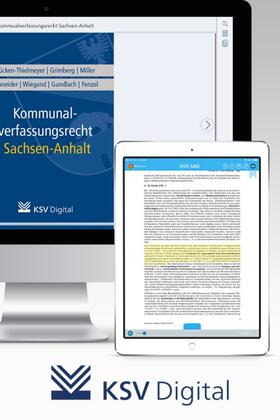 Kommunalverfassungsrecht Sachsen-Anhalt (digital) | Kommunal- und Schulverlag | Datenbank | sack.de