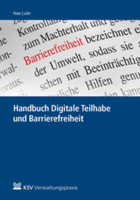 Peter / Lühr |  Handbuch Digitale Teilhabe und Barrierefreiheit | Buch |  Sack Fachmedien