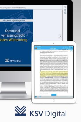 Kommunalverfassungsrecht Baden-Württemberg (digital) | Kommunal- und Schulverlag | Datenbank | sack.de