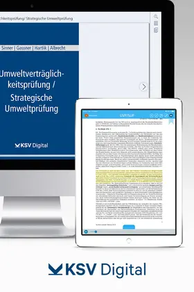  Umweltverträglichkeitsprüfung (UVP) / Strategische Umweltprüfung (SUP) (digital) | Datenbank |  Sack Fachmedien