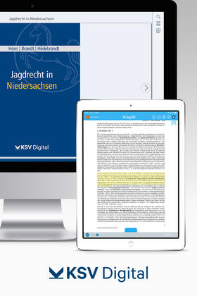 Jagdrecht in Niedersachsen (digital) | Kommunal- und Schulverlag | Datenbank | sack.de