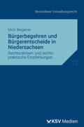 Bergener |  Bürgerbegehren und Bürgerentscheide in Niedersachsen | Buch |  Sack Fachmedien