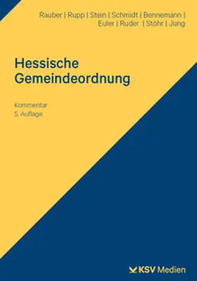 Rauber / Rupp / Stein |  Hessische Gemeindeordnung (HGO) | Buch |  Sack Fachmedien