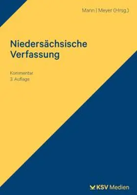 Mann / Meyer |  Niedersächsische Verfassung | Buch |  Sack Fachmedien