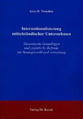 Nienaber |  Internationalisierung mittelständischer Unternehmen | Buch |  Sack Fachmedien