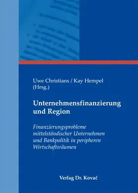 Christians / Hempel |  Unternehmensfinanzierung und Region | Buch |  Sack Fachmedien