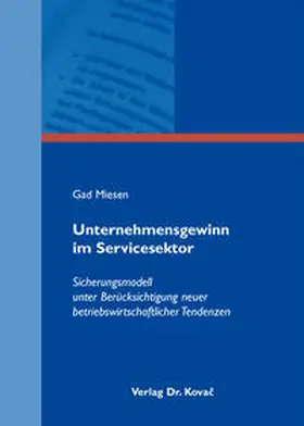 Miesen |  Unternehmensgewinn im Servicesektor | Buch |  Sack Fachmedien