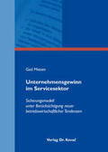 Miesen |  Unternehmensgewinn im Servicesektor | Buch |  Sack Fachmedien
