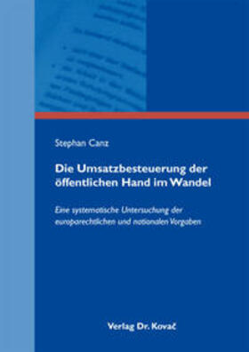 Canz | Die Umsatzbesteuerung der öffentlichen Hand im Wandel | Buch | sack.de