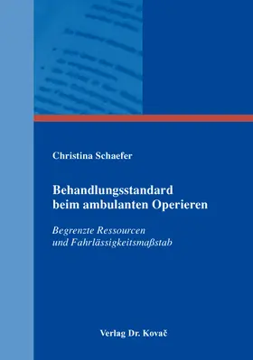 Schaefer |  Behandlungsstandard beim ambulanten Operieren | Buch |  Sack Fachmedien