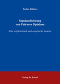 Rüthers |  Rüthers, T: Standardisierung von Fairness Opinions | Buch |  Sack Fachmedien