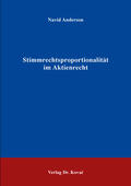 Anderson |  Stimmrechtsproportionalität im Aktienrecht | Buch |  Sack Fachmedien