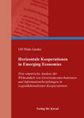 Gerdes |  Horizontale Kooperationen in Emerging Economies | Buch |  Sack Fachmedien