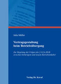 Müller |  Vertragsgestaltung beim Betriebsübergang | Buch |  Sack Fachmedien