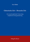 Hänke |  Chinesische Zeit – Deutsche Zeit | Buch |  Sack Fachmedien