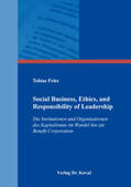 Fries |  Social Business, Ethics, and Responsibility of Leadership | Buch |  Sack Fachmedien