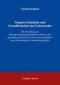 Ruhland |  Negative Einkünfte und Grundfreiheiten des Unionsrechts | Buch |  Sack Fachmedien