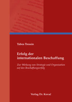 Tressin | Erfolg der internationalen Beschaffung | Buch | 978-3-8300-9261-2 | sack.de