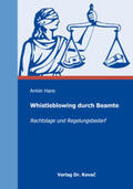 Hans |  Whistleblowing durch Beamte | Buch |  Sack Fachmedien