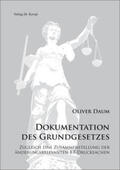 Daum |  Dokumentation des Grundgesetzes | Buch |  Sack Fachmedien