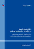 Knappe |  Kundenloyalität im internationalen Vergleich | Buch |  Sack Fachmedien
