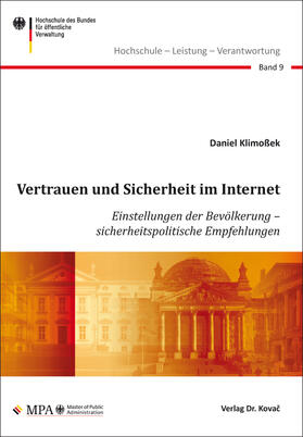 Klimoßek | Vertrauen und Sicherheit im Internet | Buch | 978-3-8300-9666-5 | sack.de