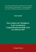 Zanelli |  Eine Analyse der Metaphern in der kroatischen Linguistikfachzeitschrift Jezik von 1991 bis 1997 | Buch |  Sack Fachmedien