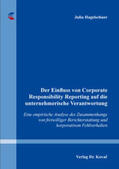 Hagelschuer |  Der Einfluss von Corporate Responsibility Reporting auf die unternehmerische Verantwortung | Buch |  Sack Fachmedien