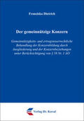 Dietrich |  Der gemeinnützige Konzern | Buch |  Sack Fachmedien