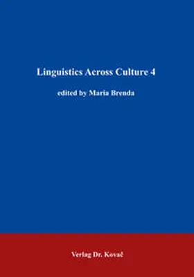 Brenda |  Linguistics Across Culture 4 | Buch |  Sack Fachmedien