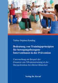 Kaeding |  Bedeutung von Trainingsprinzipien für bewegungsbezogene Interventionen in der Prävention | Buch |  Sack Fachmedien