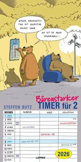Butz |  Bärenstarker Planer für zwei 2026 | Sonstiges |  Sack Fachmedien